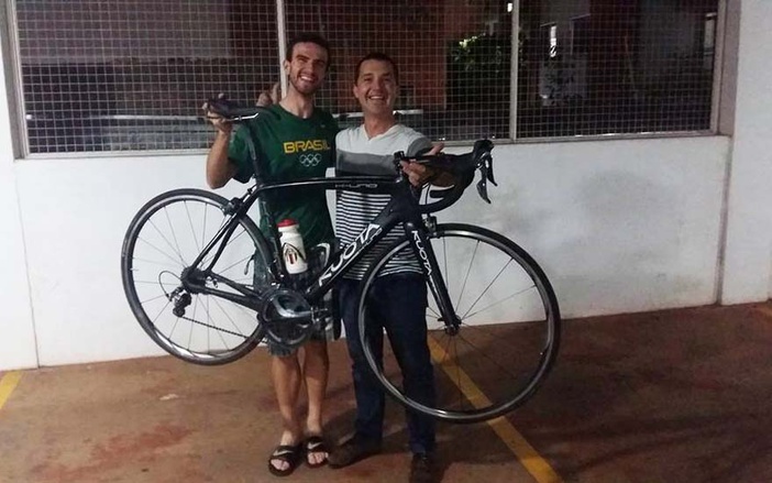 Ciclista da Equipe de Ribeirão Preto encontra bicicleta roubada