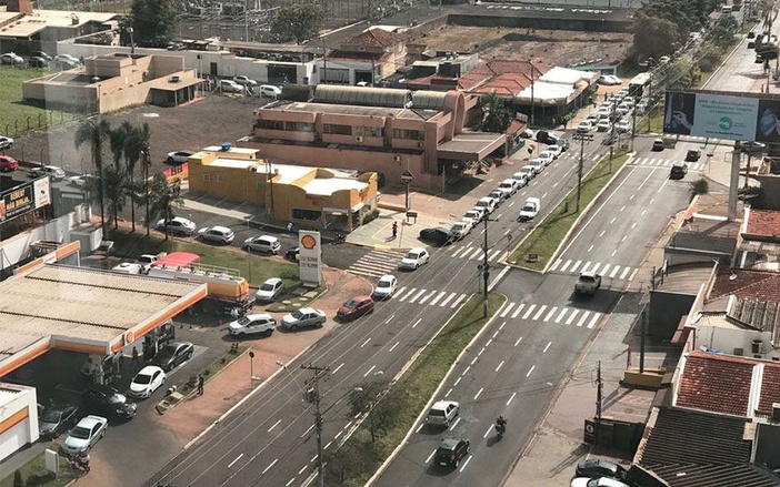 Com filas nos postos de combustíveis, paralisação dos caminhoneiros chega ao 9º dia em Ribeirão Preto