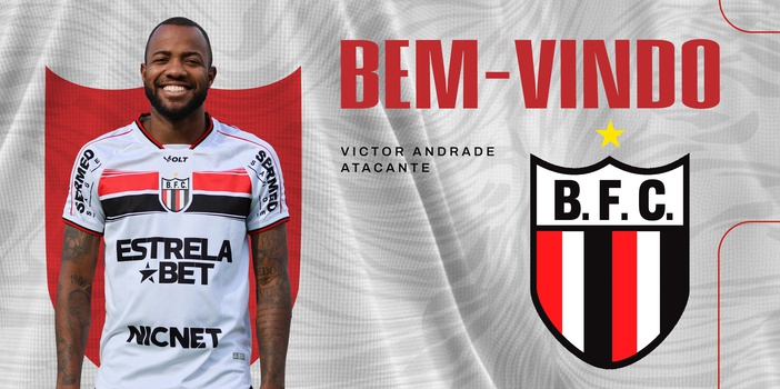 Botafogo-SP anuncia a contratação do atacante Vitor Andrade