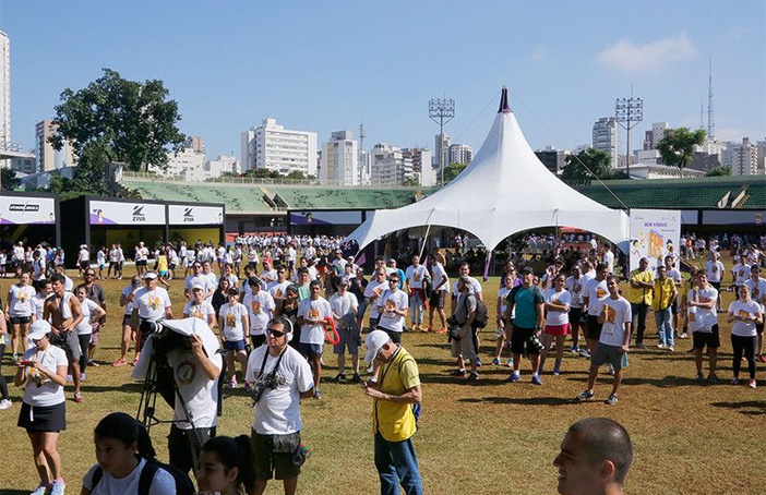 Bela iniciativa: atletas da ADD participam da corrida Netshoes, em SP