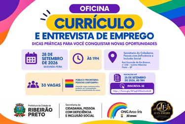Oficina de emprego abre vagas em Ribeirão Preto