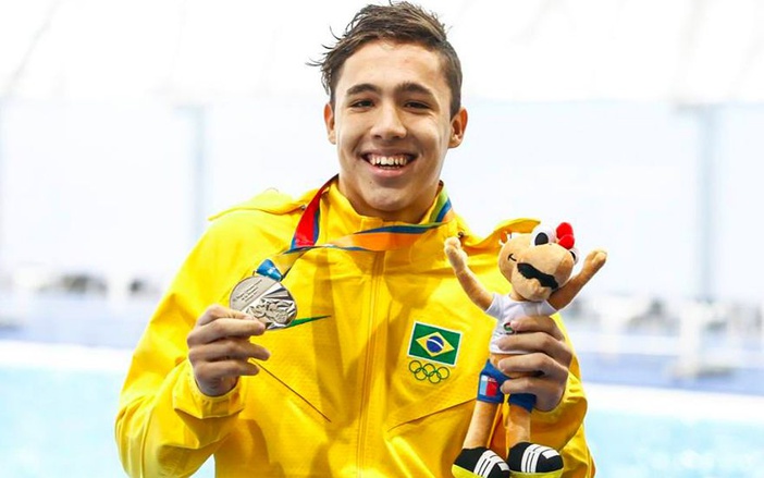 Nadador de Ribeirão conquista mais uma medalha em Sul-Americano