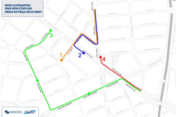 Transerp altera trânsito na avenida Nove de Julho a partir da próxima semana