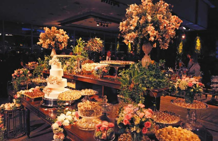 Uma festa luxuosa