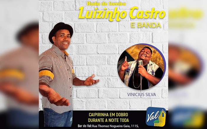 Luizinho Castro e Vinicius Silva se apresentam no Bar do Val neste domingo, 24