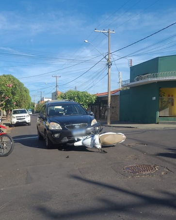 Motociclista fica ferido após acidente na zona Norte de Ribeirão Preto