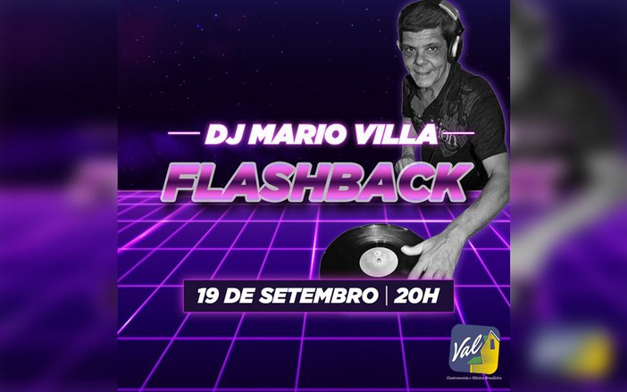 Bar do Val recebe DJ Mario Villa em noite de Flashback nesta quinta-feira, 19