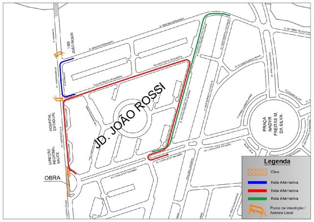 Avenida Independência tem nova interdição na região do Jardim João Rossi