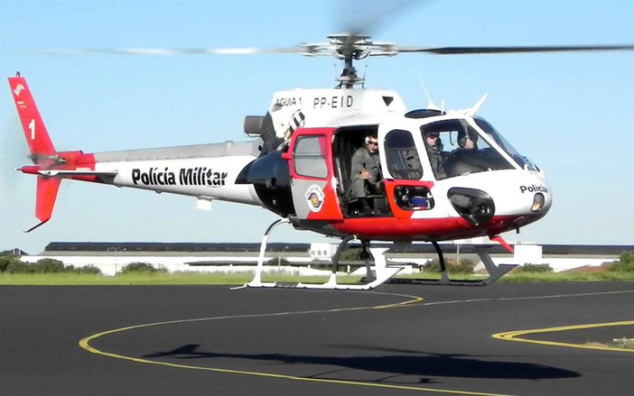 Após assalto, ladrões são encontrados por helicóptero águia da PM, em Ribeirão