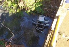 Caminhão perde o controle e tomba em rodovia de Pradópolis