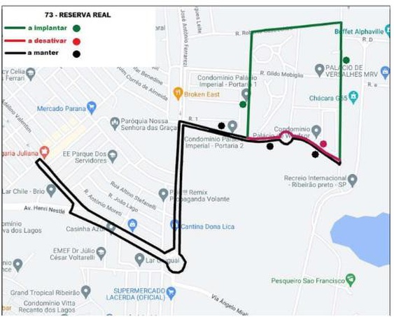 Funcionamento de duas linhas de ônibus será alterado na segunda, dia 26
