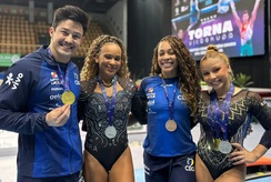 Brasil fecha Copa do Mundo de ginástica com mais cinco pódios