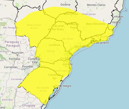 Inmet emite alerta de tempestade para Ribeirão Preto