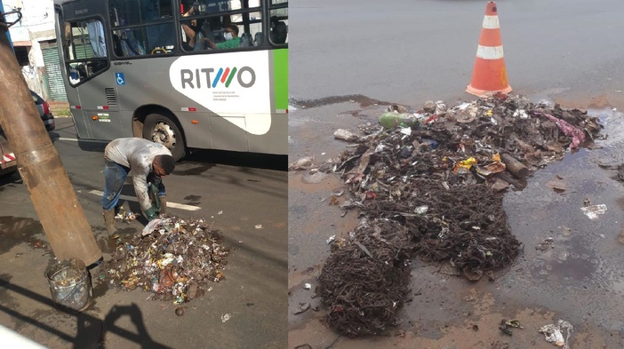 Infraestrutura de Ribeirão retira uma tonelada de resíduos de bocas de lobo
