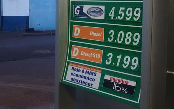 Postos de Cravinhos passam a indicar percentual de economia entre etanol e gasolina