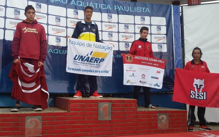 Nadador de Ribeirão Preto é campeão do Estado de São Paulo