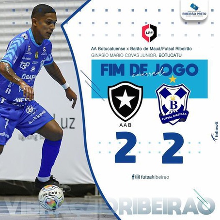 Barão de Mauá/Futsal Ribeirão empata com o Botucatuense