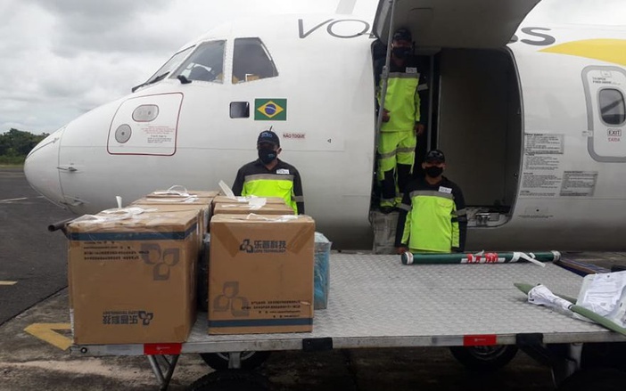 Voepass transportou testes rápidos de Covid-19 para o Amazonas