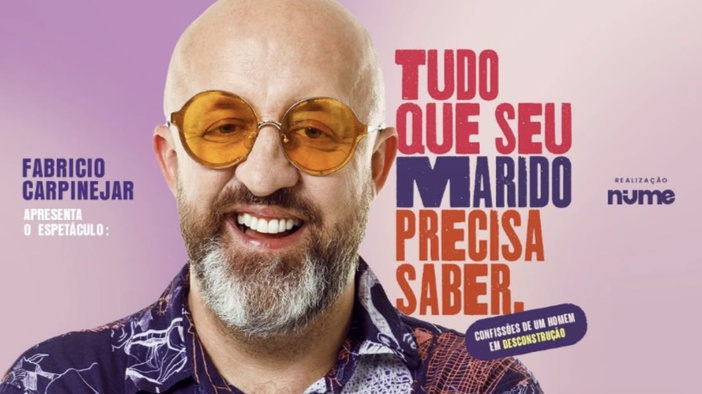 "Eletrocardiograma do relacionamento" é tema de espetáculo de Fabrício Carpinejar em Ribeirão Preto
