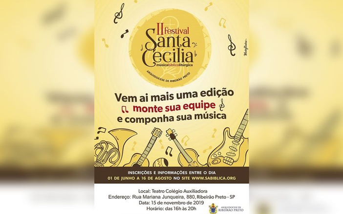 Arquidiocese de Ribeirão Preto realizará festival de música bíblico-litúrgica