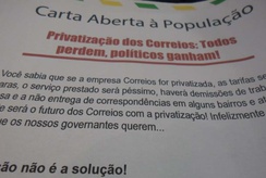 Funcionários dos Correios prometem greve para o dia 14 de setembro