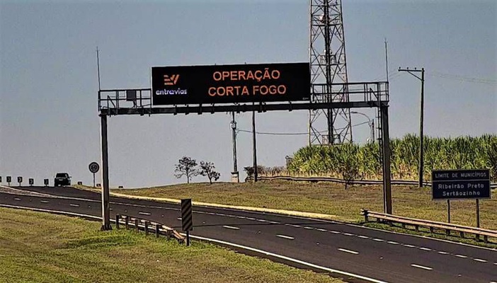 Monitoramento de queimadas é intensificado nas rodovias da região de Ribeirão Preto