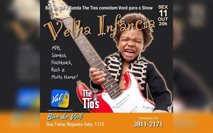 Banda The Tios se apresenta no Bar do Val nesta sexta-feira, 11