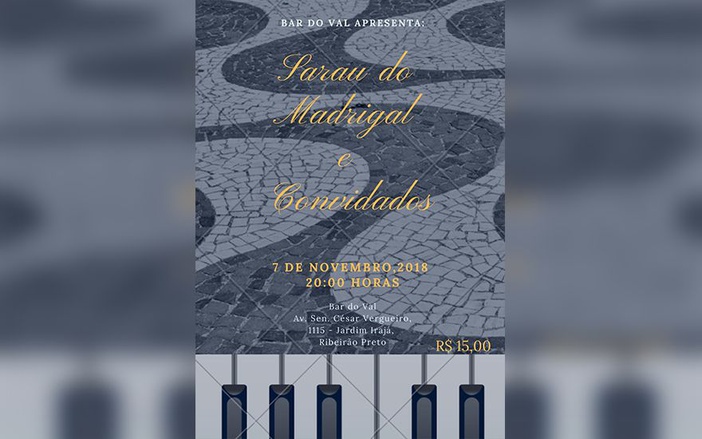 Bar do Val recebe coral "Madrigal" nesta quarta-feira, 7