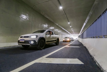 Túnel da avenida Independência é interditado para manutenção