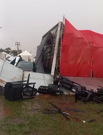 Estragos causados por temporal suspendem Rodeio de Cruz das Posses