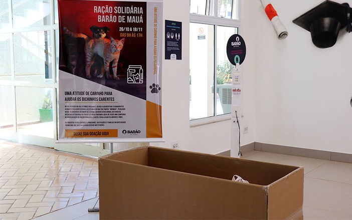 Centro universitário promove campanha de arrecadação de ração para cães e gatos em Ribeirão