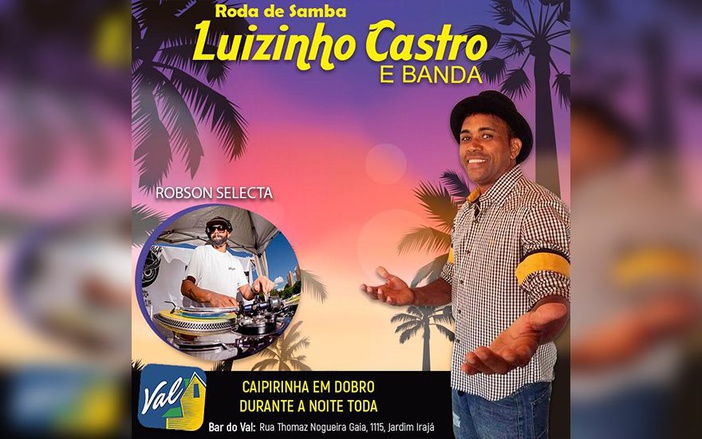 Bar do Val recebe Luizinho Casto neste domingo, 31