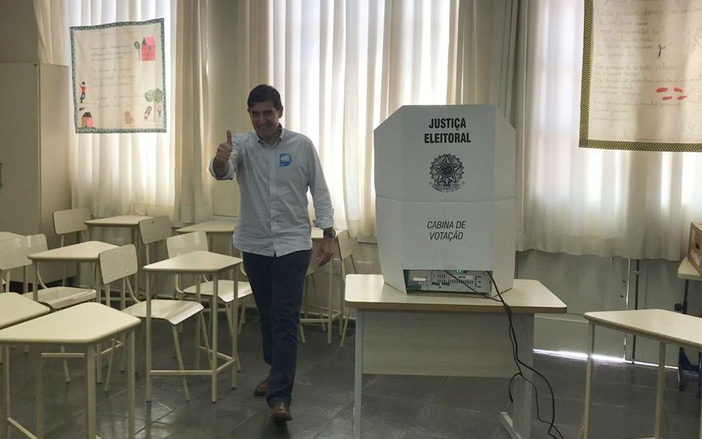 Prefeito de Ribeirão Preto vota na manhã deste domingo, 28, e diz estar otimista