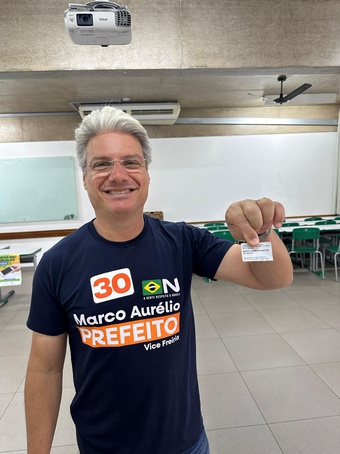 Marco Aurélio vota na zona Sul de Ribeirão Preto neste domingo, 6