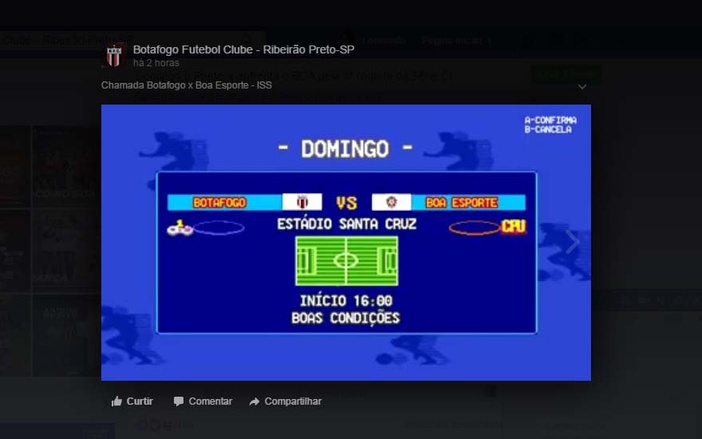 Videogame inspira convite do Botafogo aos torcedores