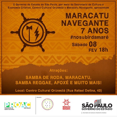 Maracatu Navegante comemora sétimo ano com evento aberto à comunidade em Ribeirão Preto