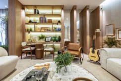 Maximalismo explora texturas, materiais e sensações na arquitetura de interiores