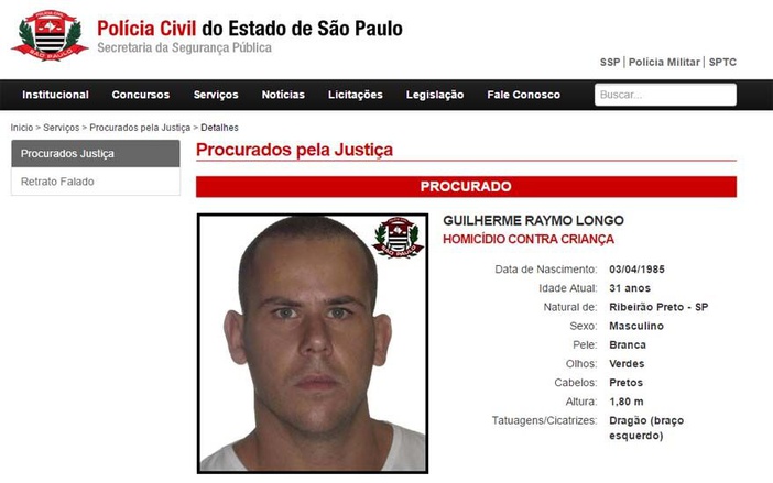 Polícia Oferece Recompensa De R 50 Mil Por Informações Sobre Guilherme Longo Revide 5905