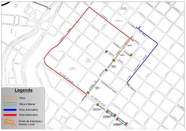 Rua Barão do Amazonas tem trecho interditado nesta sexta-feira, 26