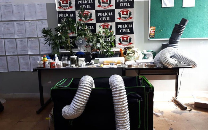 Polícia encontra laboratório de maconha em apartamento na Zona Sul, em Ribeirão Preto