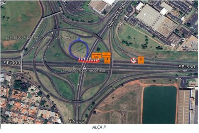 Arteris Via Paulista informa interdição de alças do Trevão na Anhanguera em Ribeirão Preto