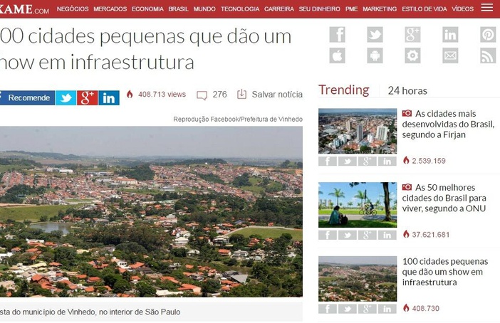 Batatais é destaque em ranking da Revista Exame