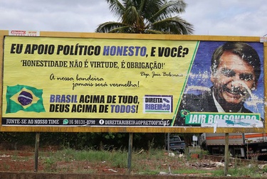 Grupo que financiou outdoor de Bolsonaro em Ribeirão fala sobre o assunto