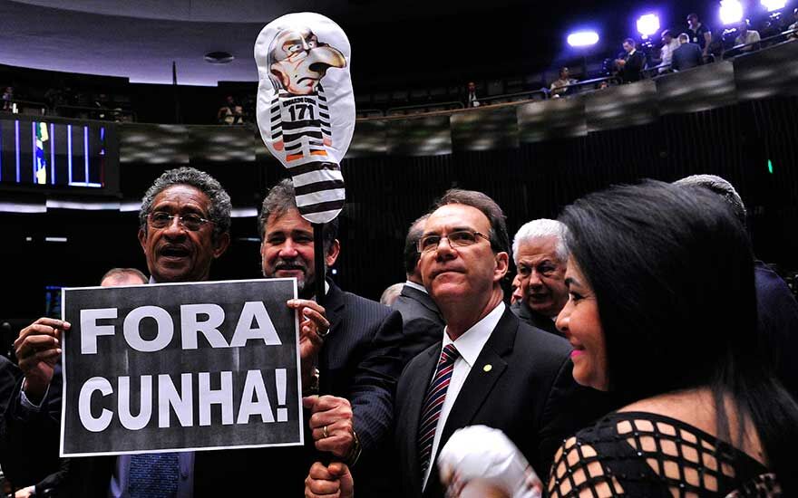 Adversários de Eduardo cunha se manifestaram no plenário da Câmara, contra o deputado (Foto: Luis Macedo/ Câmara dos Deputados)