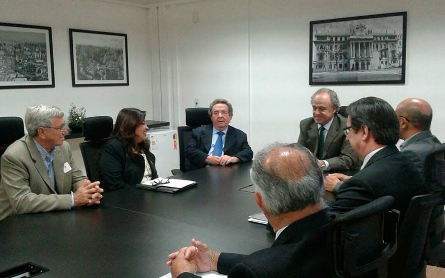 Reunião de vereadores com conselheiros e com o presidente do TCE, Dimas Ramalho