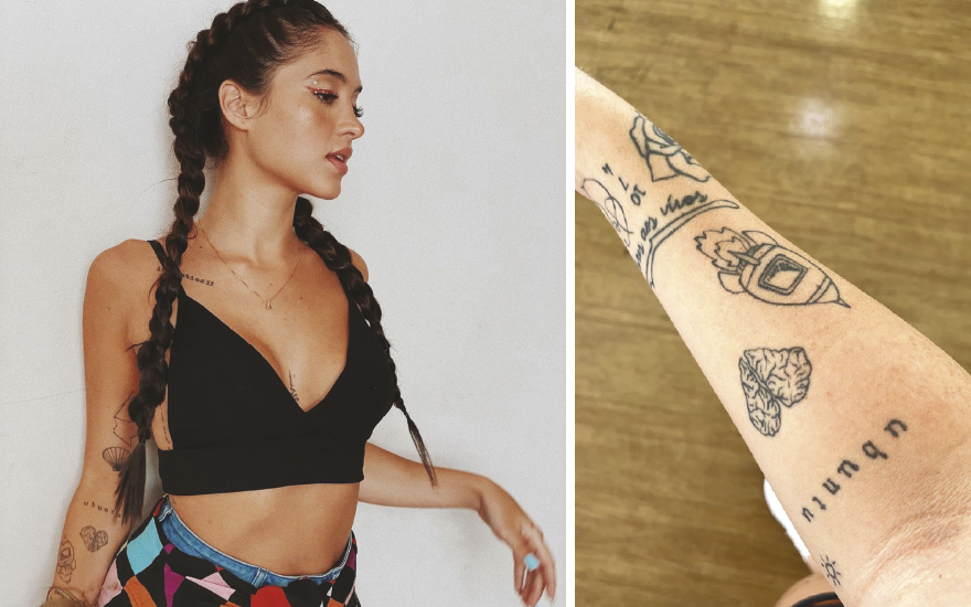 Atriz e criadora de conteúdo, Thaylise Pivato, preza por tatuagens com significado