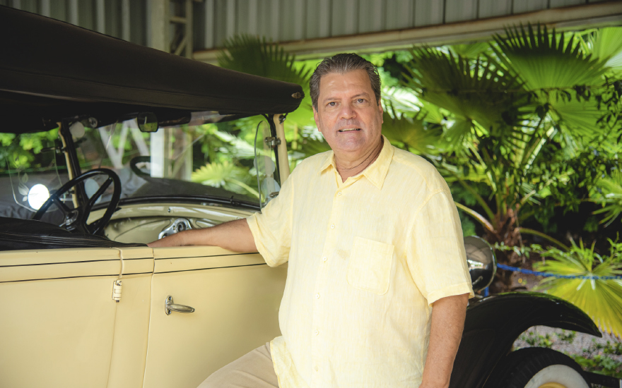 Eduardo é o atual presidente do Faixa Branca Clube do Carro Antigo de Ribeirão Preto