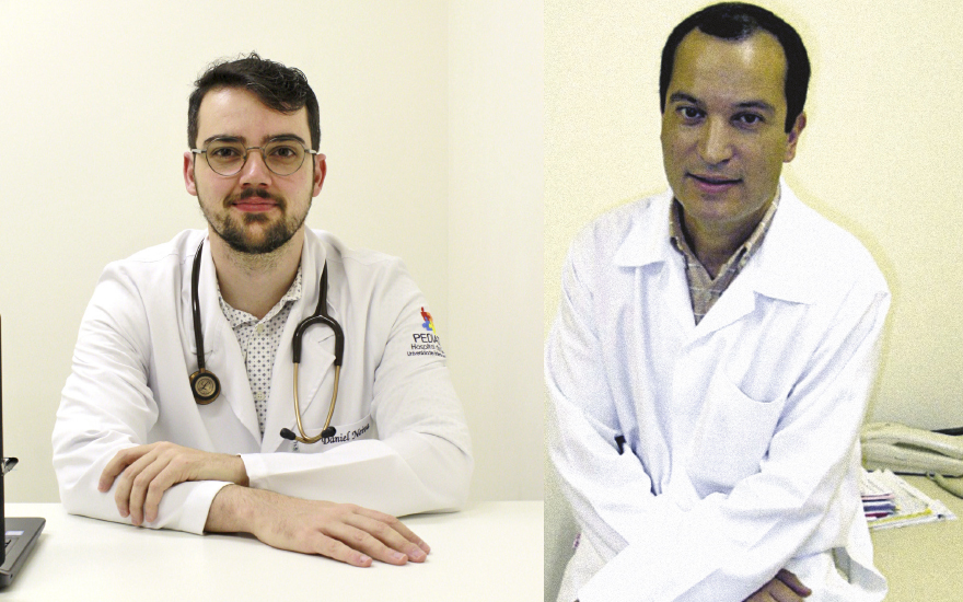 Pneumologista Daniel Messias Martins e infectologista Pedro Luiz Pompeu da Silva 
