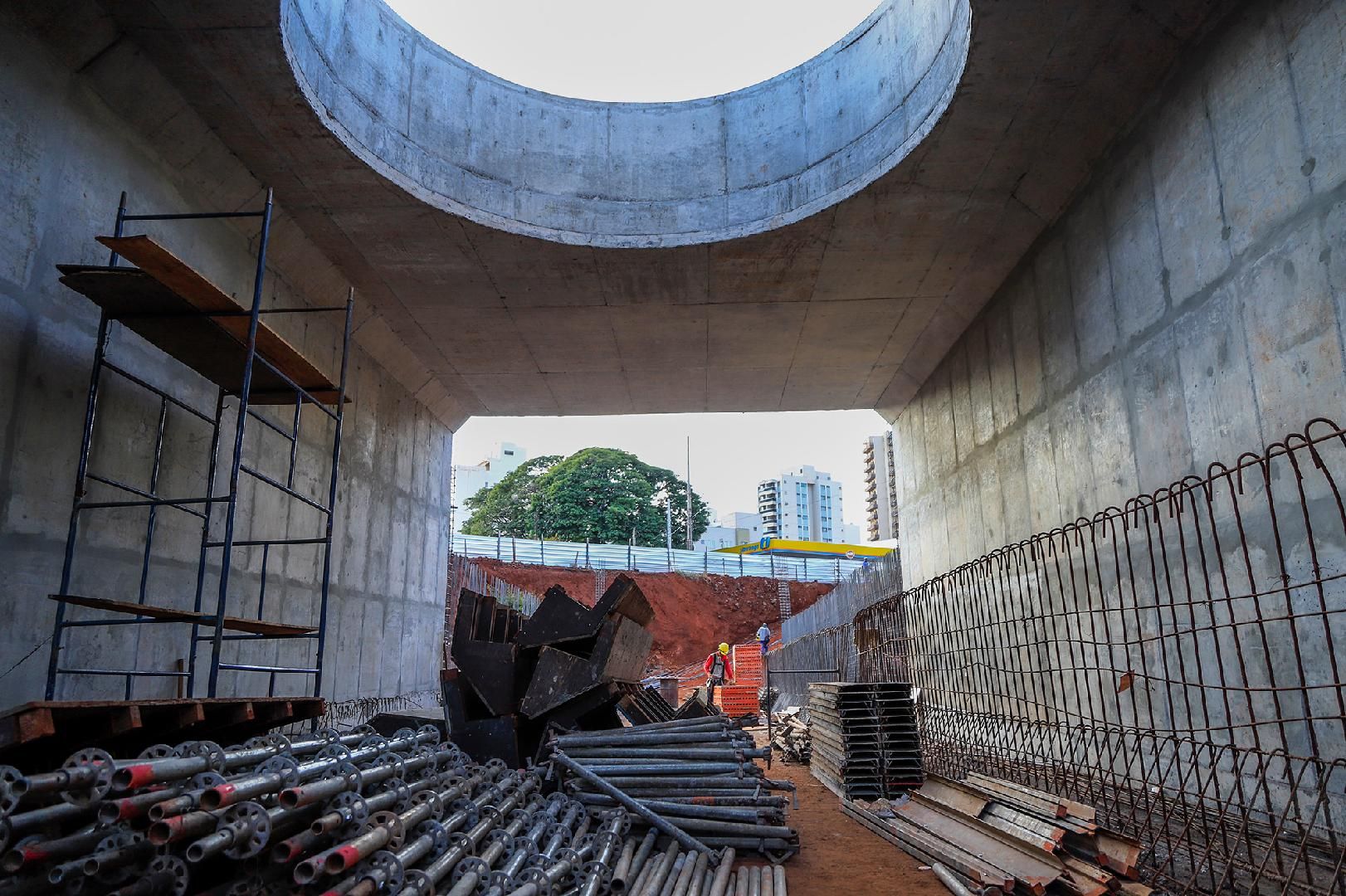 Revide,  Dois módulos do túnel da Independência ganham estrutura em Ribeirão Preto , Túnel, Nove de Julho, Ribeirão Preto, Obra, Evolução 